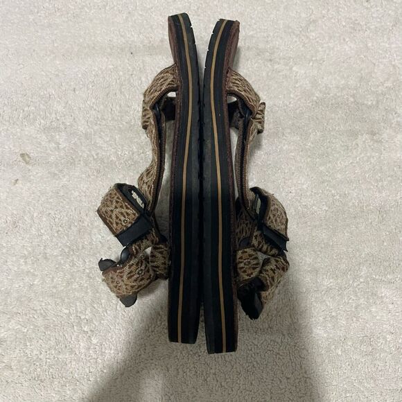 Teva Midform Universal Women Strappy Sandals 9 Gemina Maple Sugar Open Toe Vegan - Picture 6 of 11